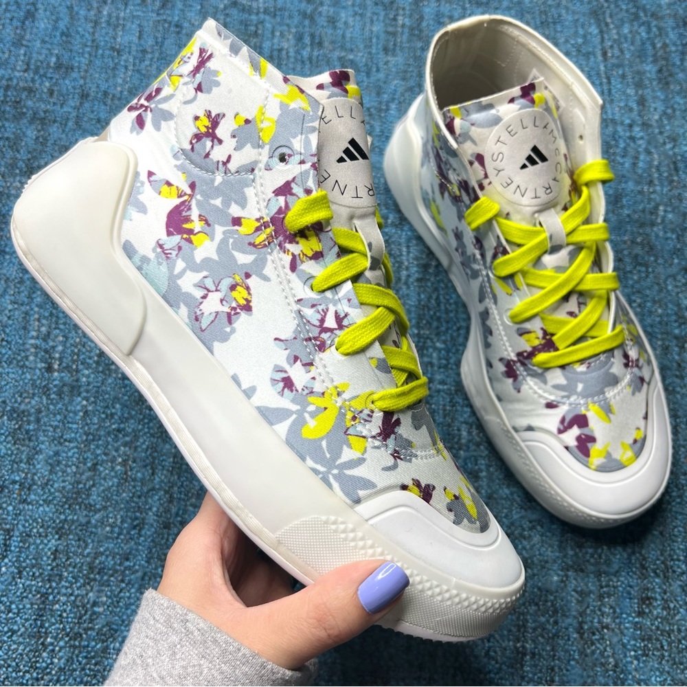 Adidas x Stella McCartney Treino Mid Floral Print Sneakers